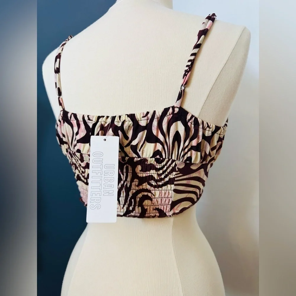 NEW! URBAN OUTFITTERS CROP TOP Stretchy NWT Spring Summer Size Small Festival - Picture 6 of 11